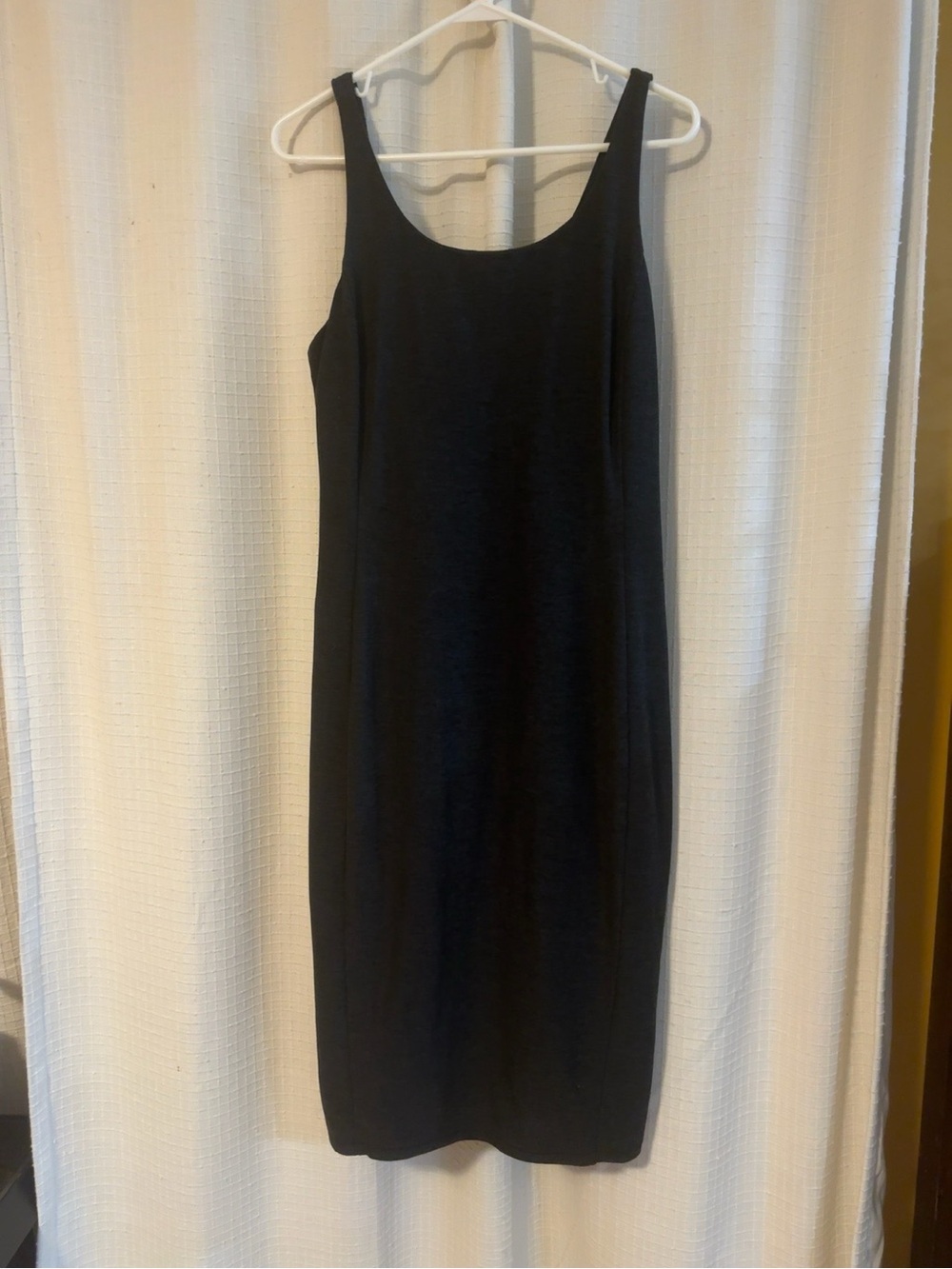 FLX Travel Leisure Dress Women’s Large Black Sleeveless Stretch Midi Casual